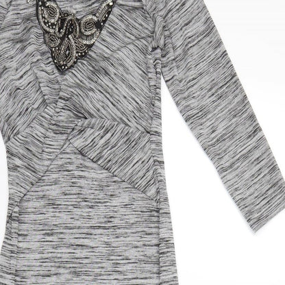 Papaya Womens Grey   Bodycon  Size 8