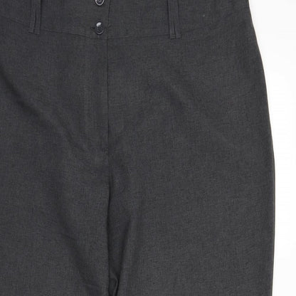 Papaya Womens Grey   Trousers  Size 24 L31 in