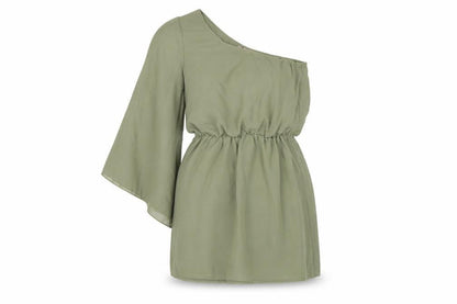 Front view of Paprika women’s green shift, size UK 8