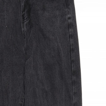SheIn Womens Black  Denim Straight Jeans Size XS L30 in