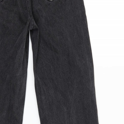 SheIn Womens Black  Denim Straight Jeans Size XS L30 in