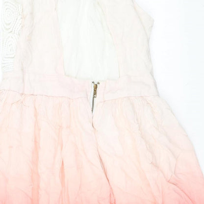 Blue Vanilla Womens Pink   Skater Dress  Size 8