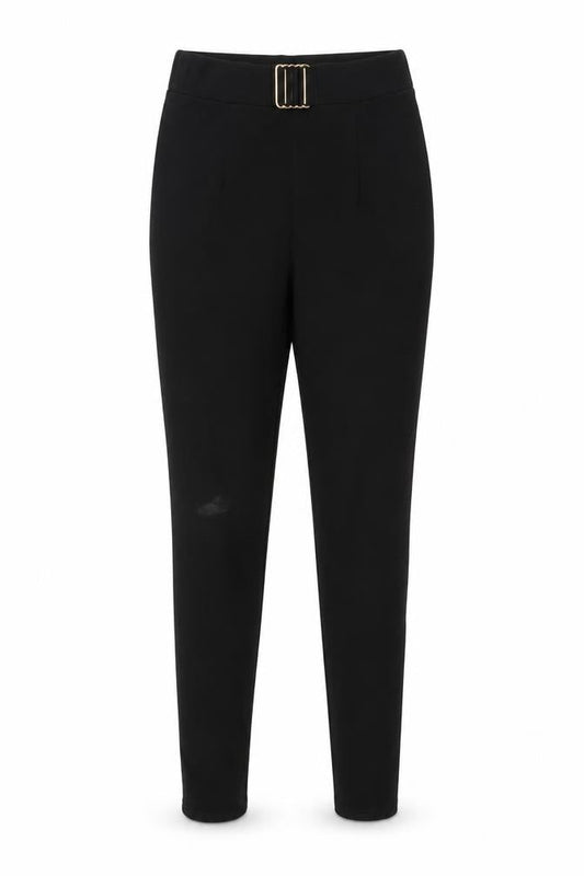 Womens UK Size 8 PRETTYLITTLETHING Regular Fit Carrot Black Trousers