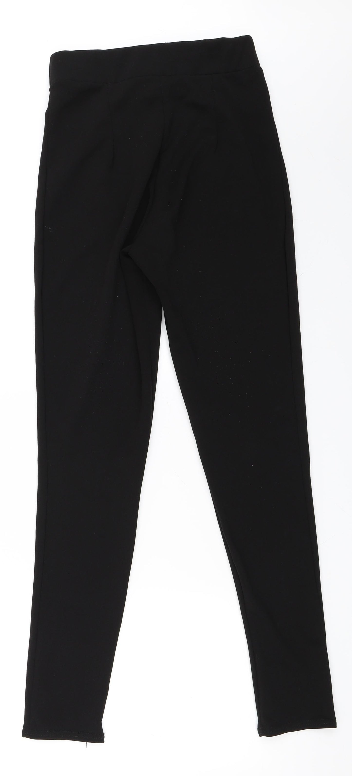 Womens UK Size 8 PRETTYLITTLETHING Regular Fit Carrot Black Trousers