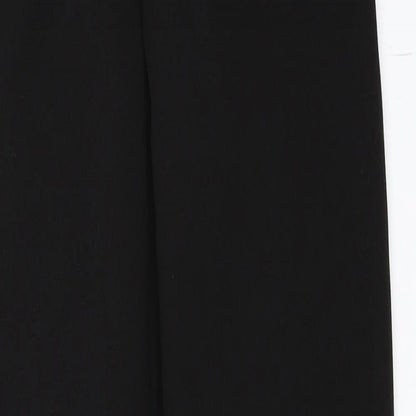 Womens UK Size 8 PRETTYLITTLETHING Regular Fit Carrot Black Trousers