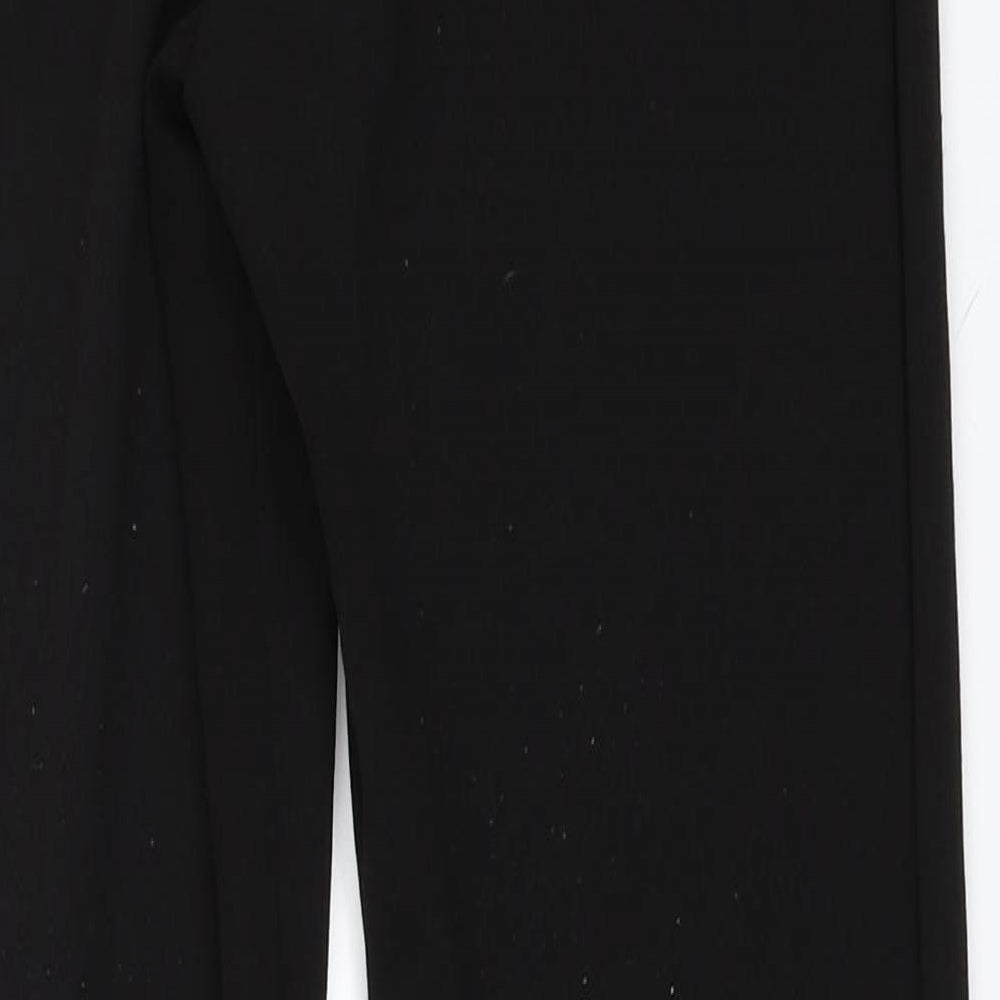 Womens UK Size 8 PRETTYLITTLETHING Regular Fit Carrot Black Trousers