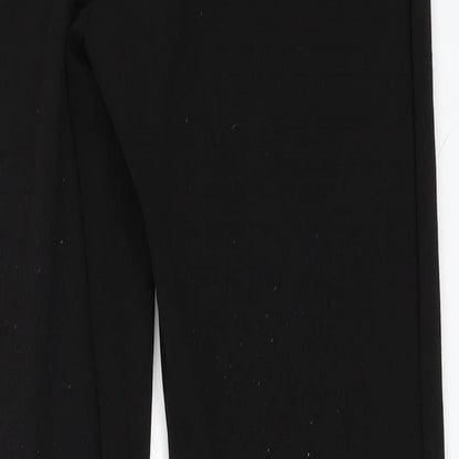 Womens UK Size 8 PRETTYLITTLETHING Regular Fit Carrot Black Trousers