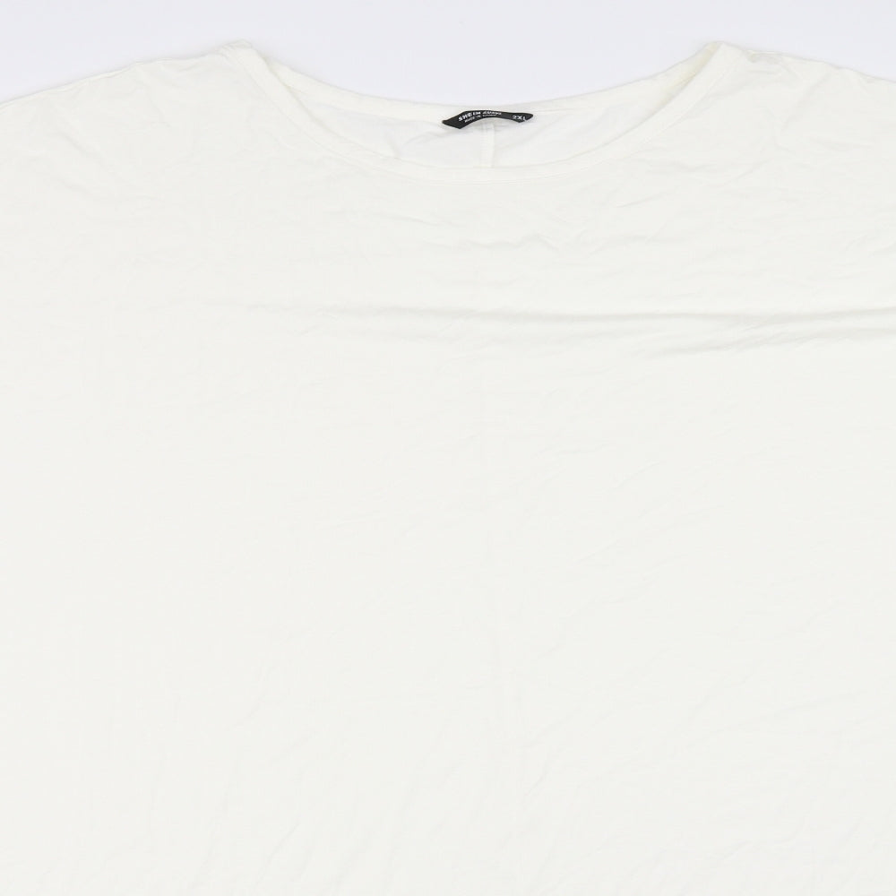 SheIn Womens White   Basic T-Shirt Size 2XL