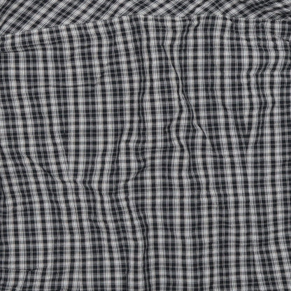 Mens UK Size L Easy Black  Button-Up Long Sleeve Casual Shirt