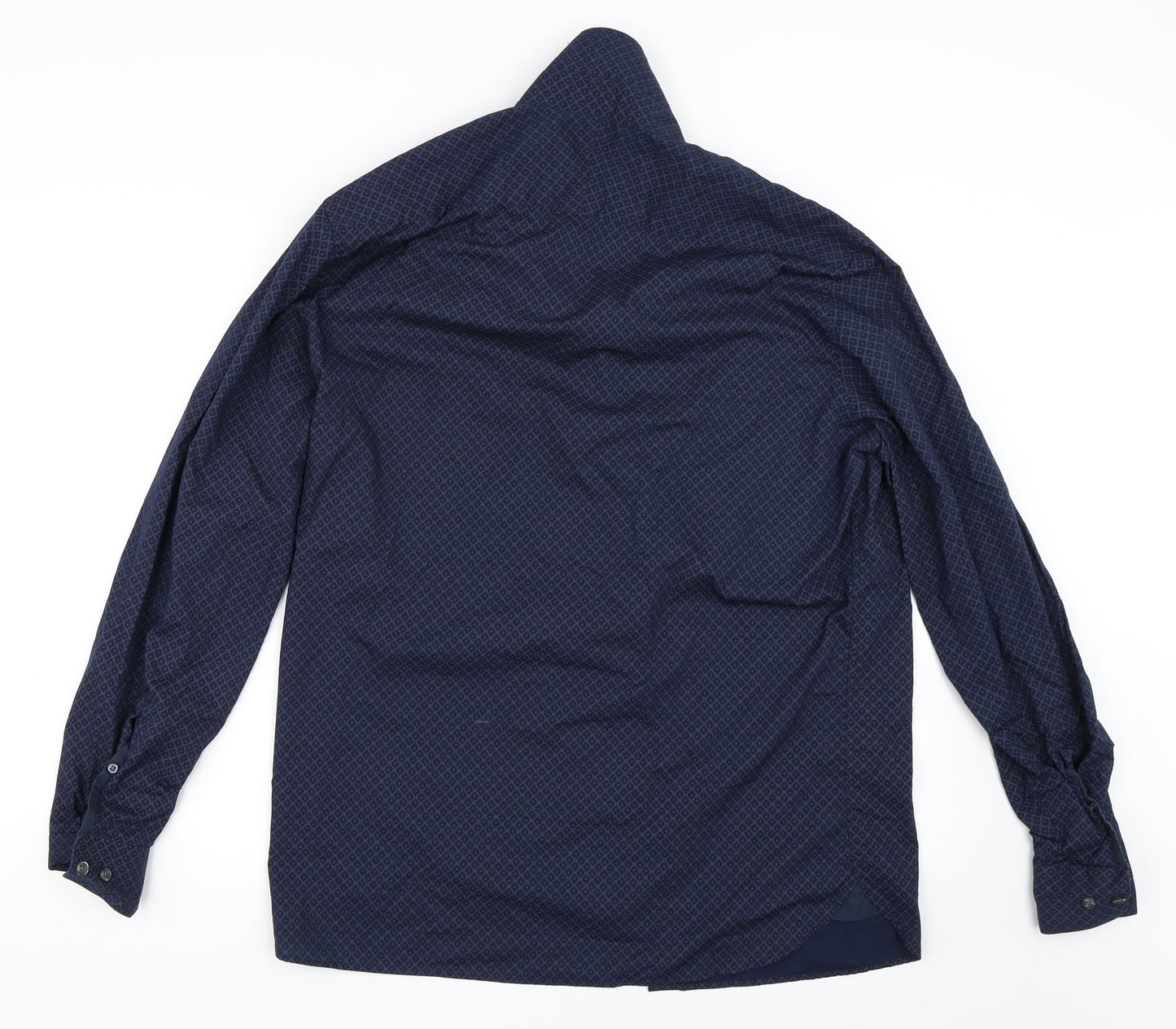 Atlantic Bay Mens Blue    Button-Up Size L