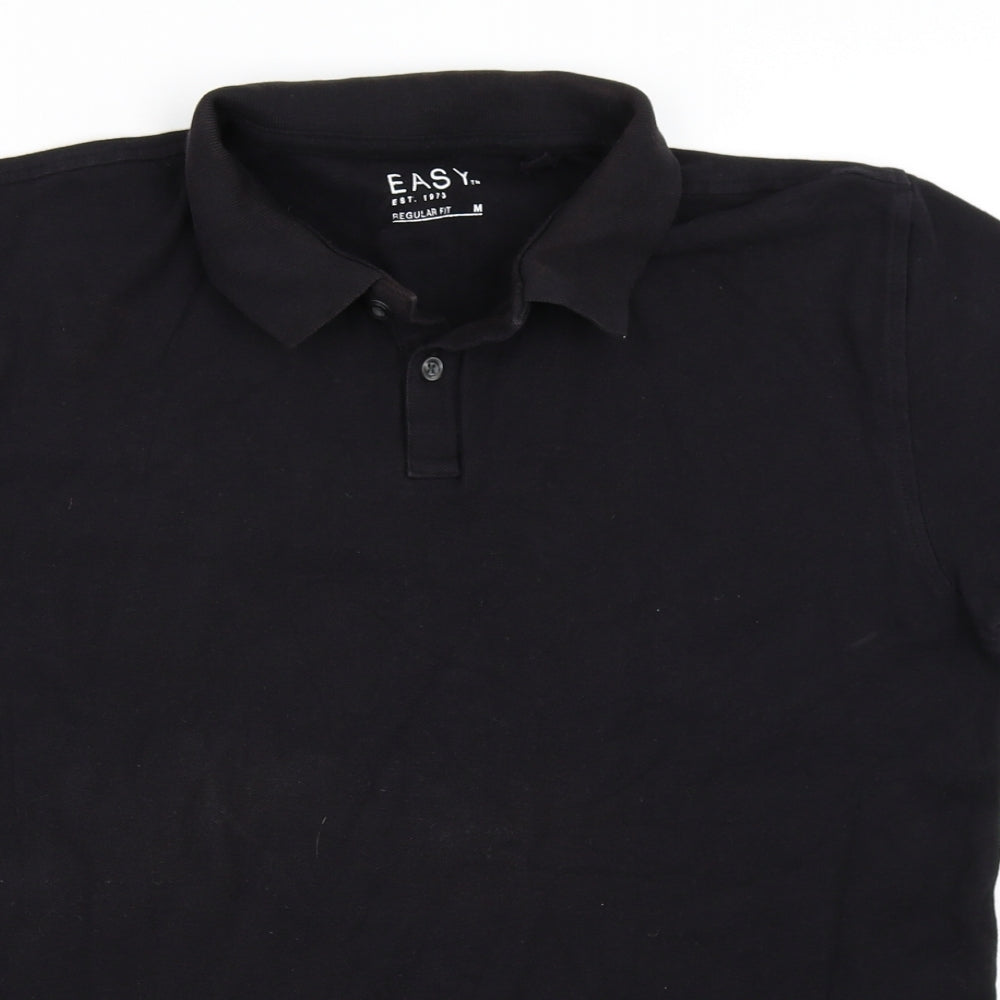 Easy Mens Black    Polo Size M