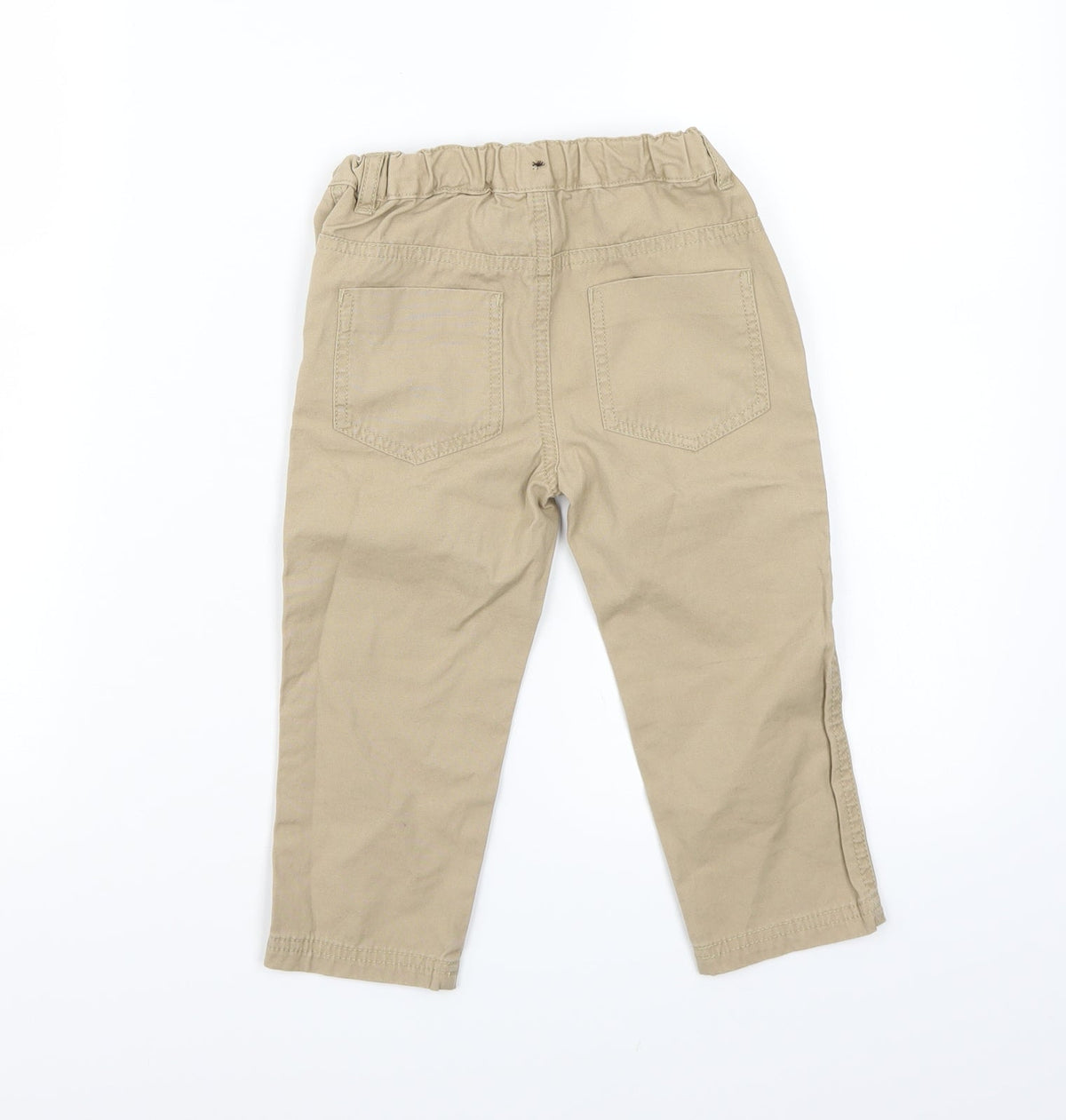 Back view of Fox boys’ beige bloomer trousers, size 2, years