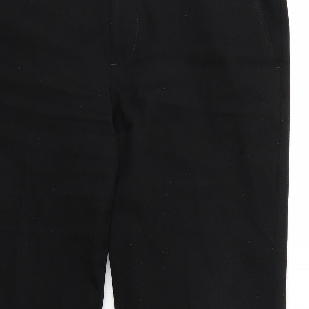 Womens UK Size 34 Peacocks Regular Fit  Black Trousers