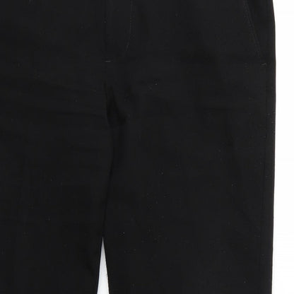 Womens UK Size 34 Peacocks Regular Fit  Black Trousers