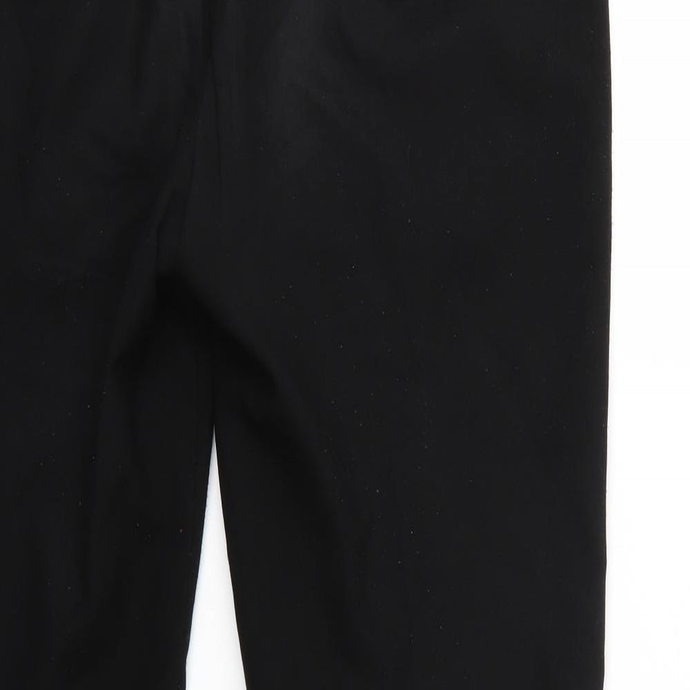Womens UK Size 34 Peacocks Regular Fit  Black Trousers