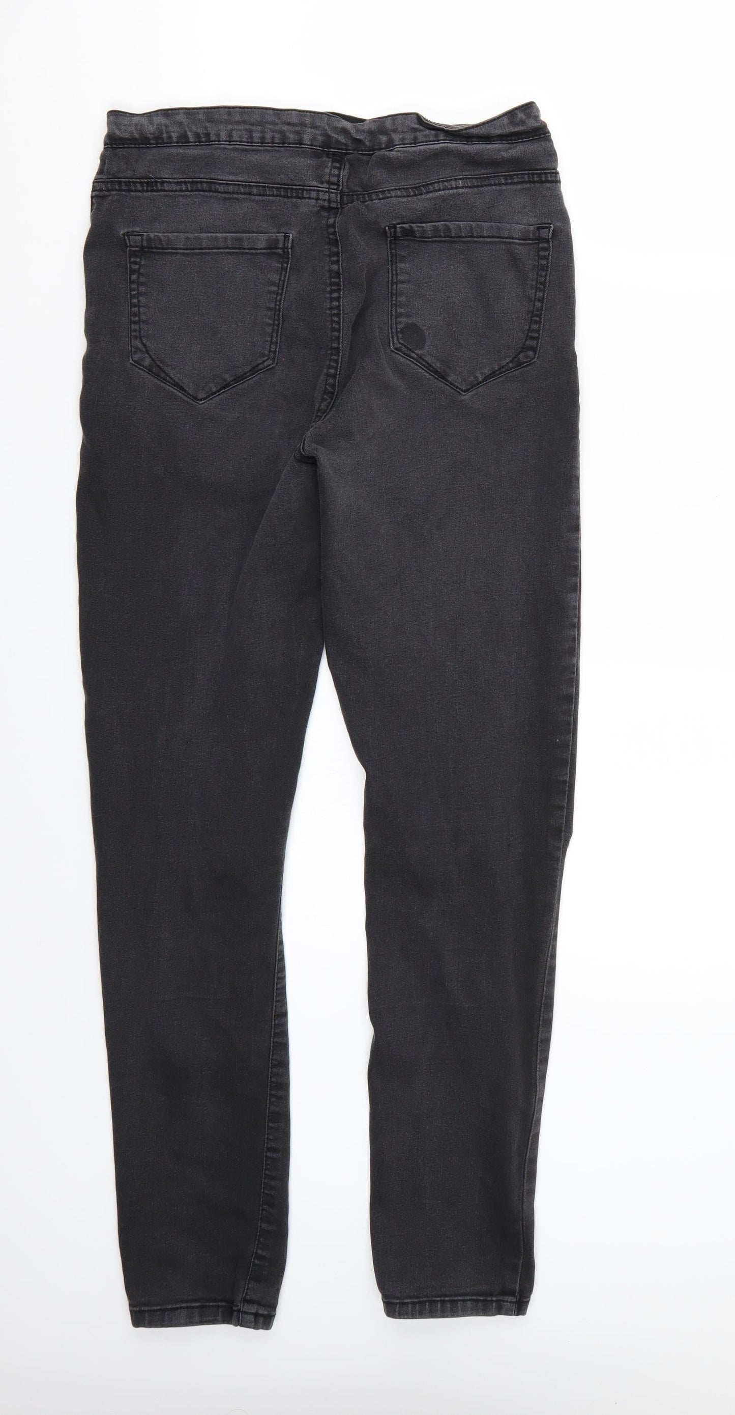 Denim & Co. Womens Black   Straight Jeans Size 14 L31 in