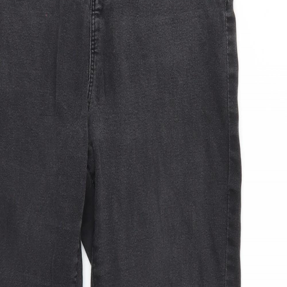 Denim & Co. Womens Black   Straight Jeans Size 14 L31 in