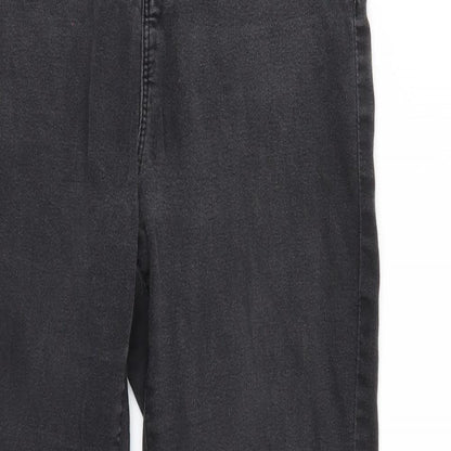 Denim & Co. Womens Black   Straight Jeans Size 14 L31 in