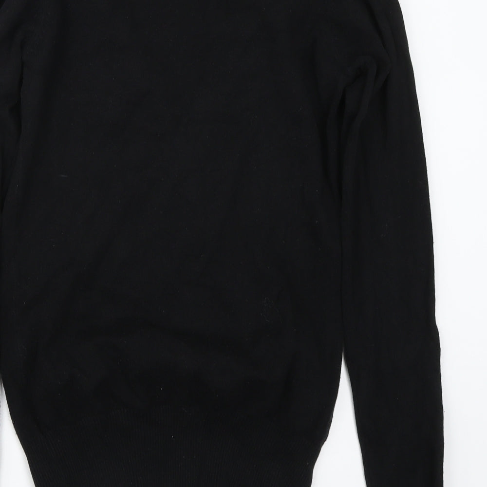 Brand and care label for Sutherland women’s black cardigan jumper, size S