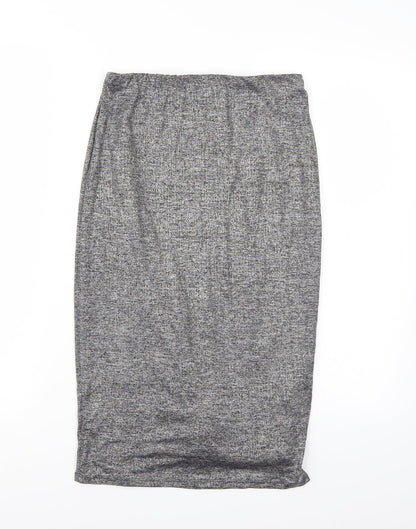 Riverisland Womens Grey   A-Line Skirt Size 8
