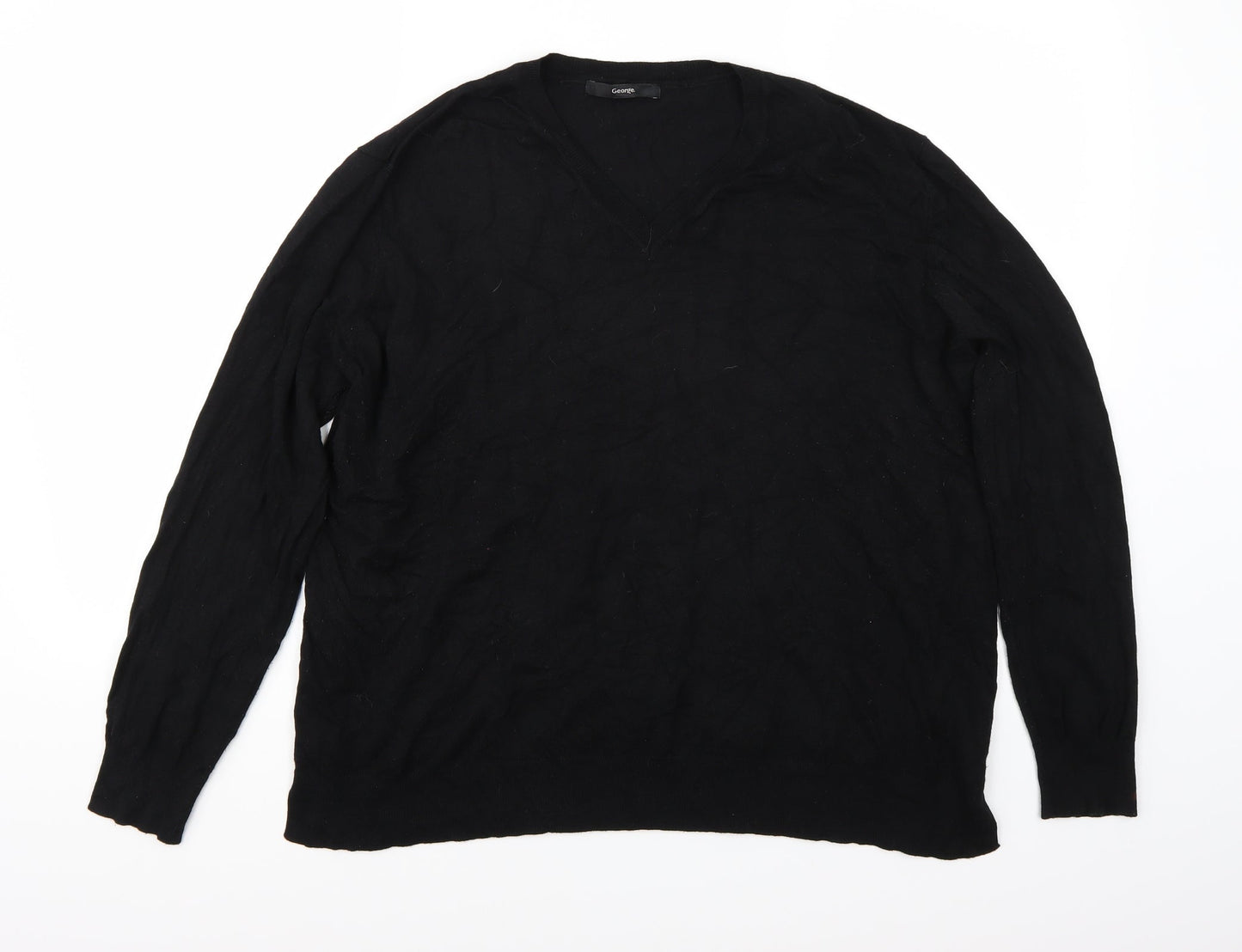 George Mens Black   Pullover Jumper Size XL