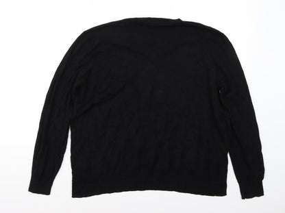 George Mens Black   Pullover Jumper Size XL