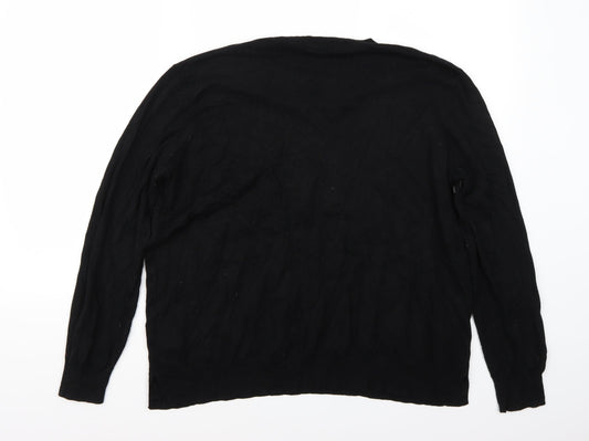 George Mens Black   Pullover Jumper Size XL