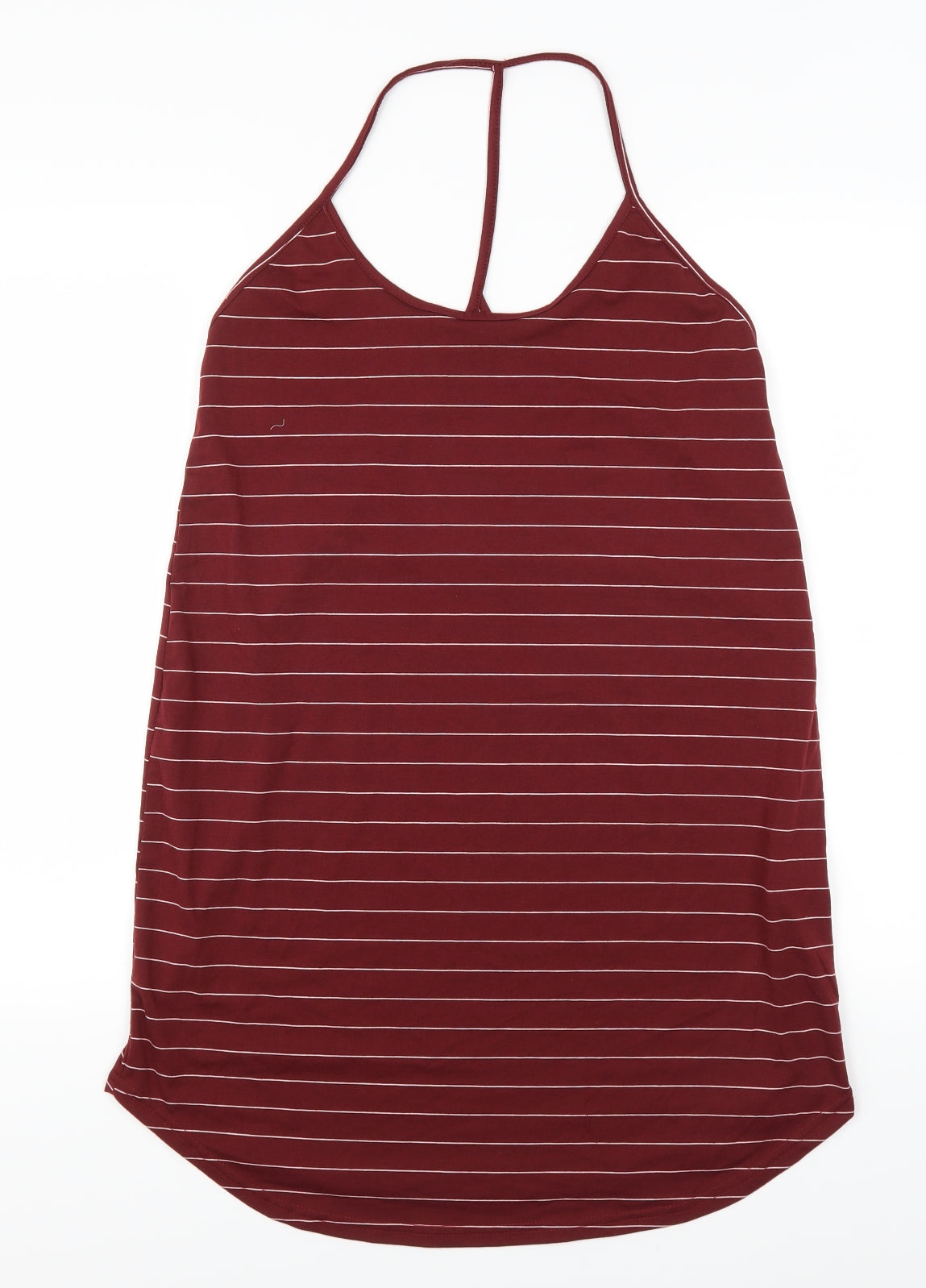 SheIn Womens Red Striped  Tank Dress  Size L