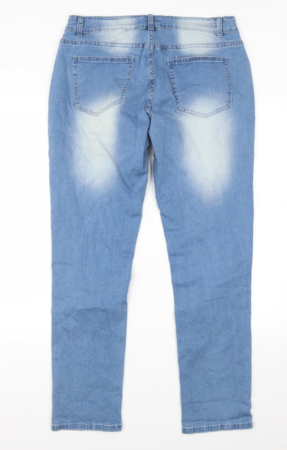 Tendency Womens Blue  Denim Mom Jeans Size L L31 in