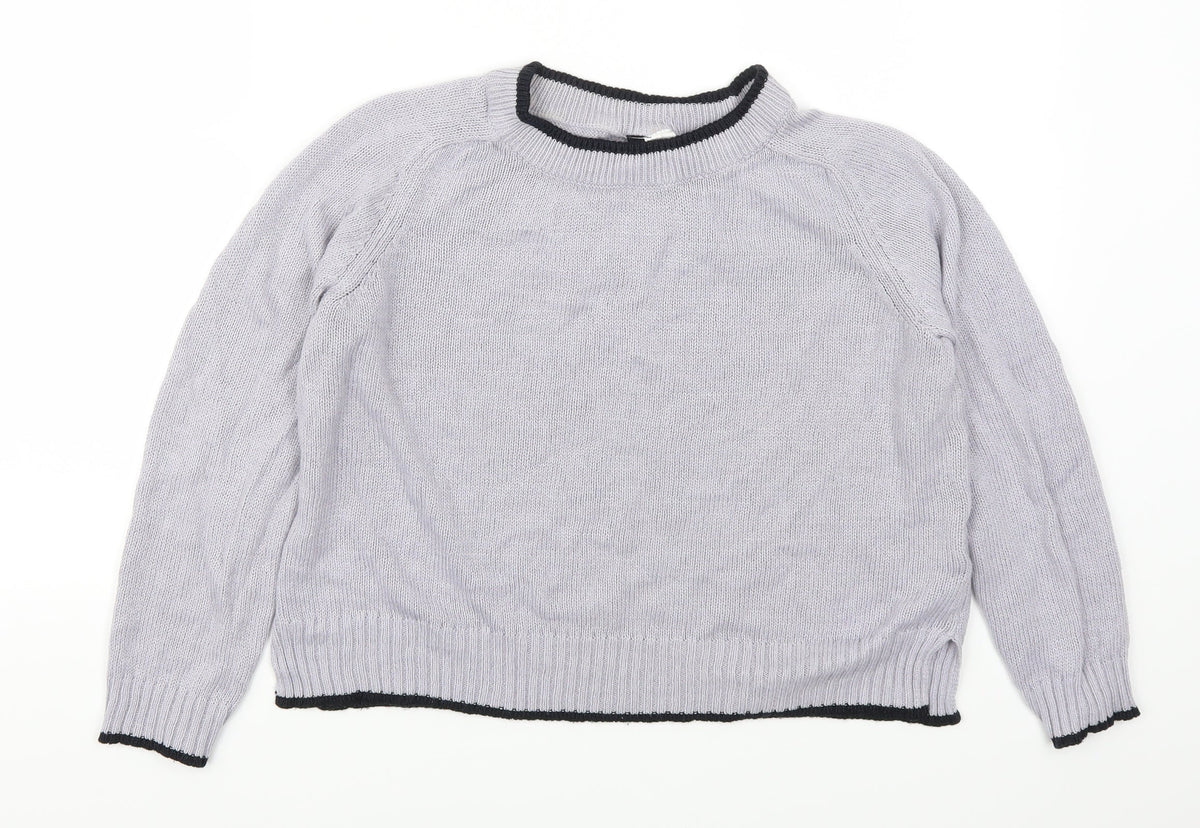 Additional front view of H&M women’s purple jumper, size S