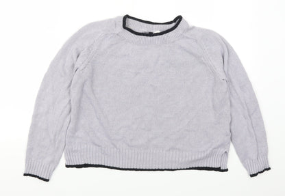 Additional front view of H&M women’s purple jumper, size S