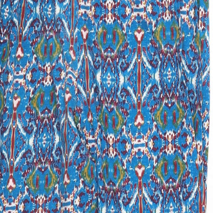 Pretty Secrets Womens Blue Geometric  Trousers  Size 16 L27 in