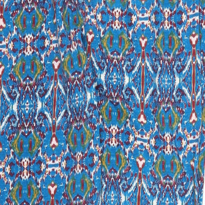 Pretty Secrets Womens Blue Geometric  Trousers  Size 16 L27 in