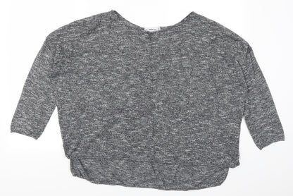 Womens UK Size S Zara Grey Basic Polo