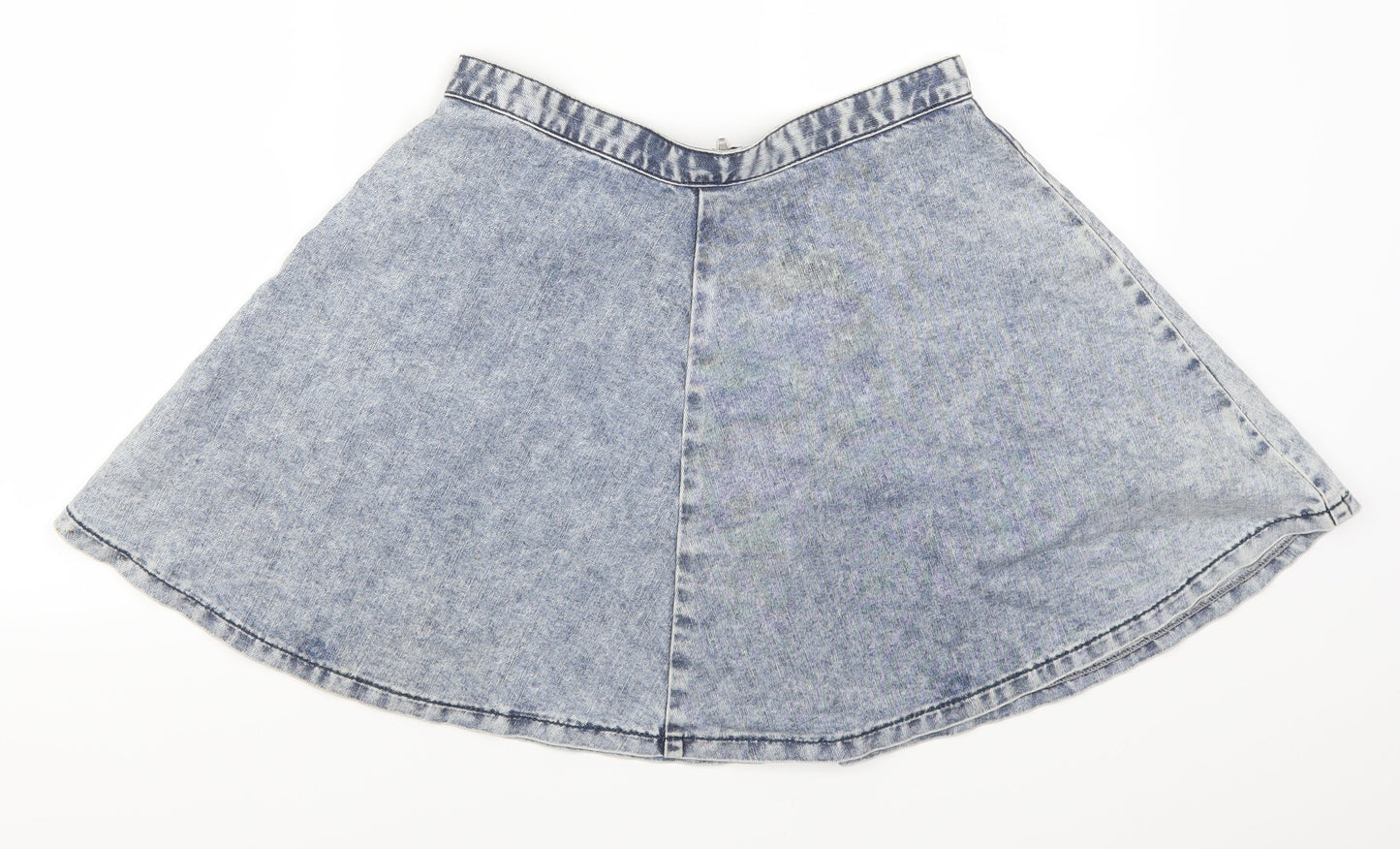 Womens UK Size 30 in Topshop Blue Skater Skirt