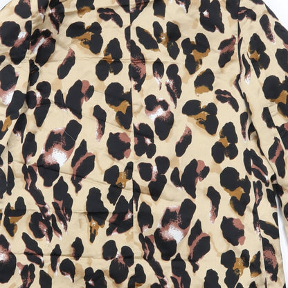 Missguided Womens Beige Animal Print  Jacket  Size 8