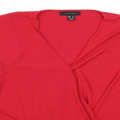Atmosphere Womens Red   Basic T-Shirt Size 10