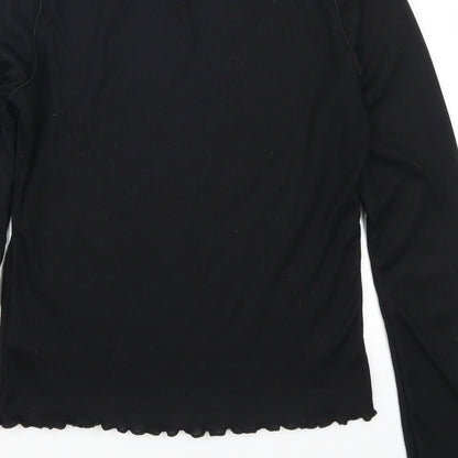 Womens UK Size 12 Pretty Little Thing Black Basic T-Shirt