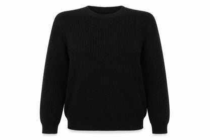 Front view of PRETTYLITTLETHING women’s black jumper, size M