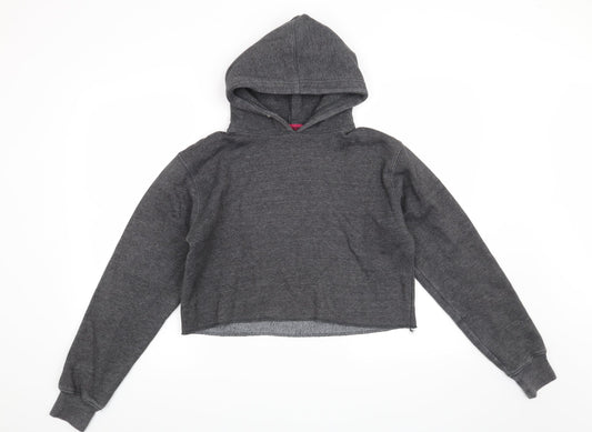 Boohoo Womens Grey   Pullover Hoodie Size S