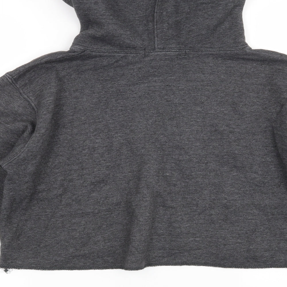 Boohoo Womens Grey   Pullover Hoodie Size S