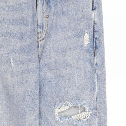Topshop Womens Blue   Straight Jeans Size 26 in L30 in