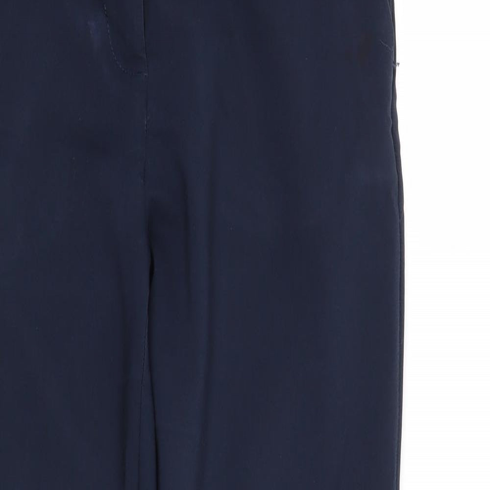 Womens UK Size 4 H&M Regular Fit  Blue Trousers