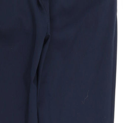 Womens UK Size 4 H&M Regular Fit  Blue Trousers