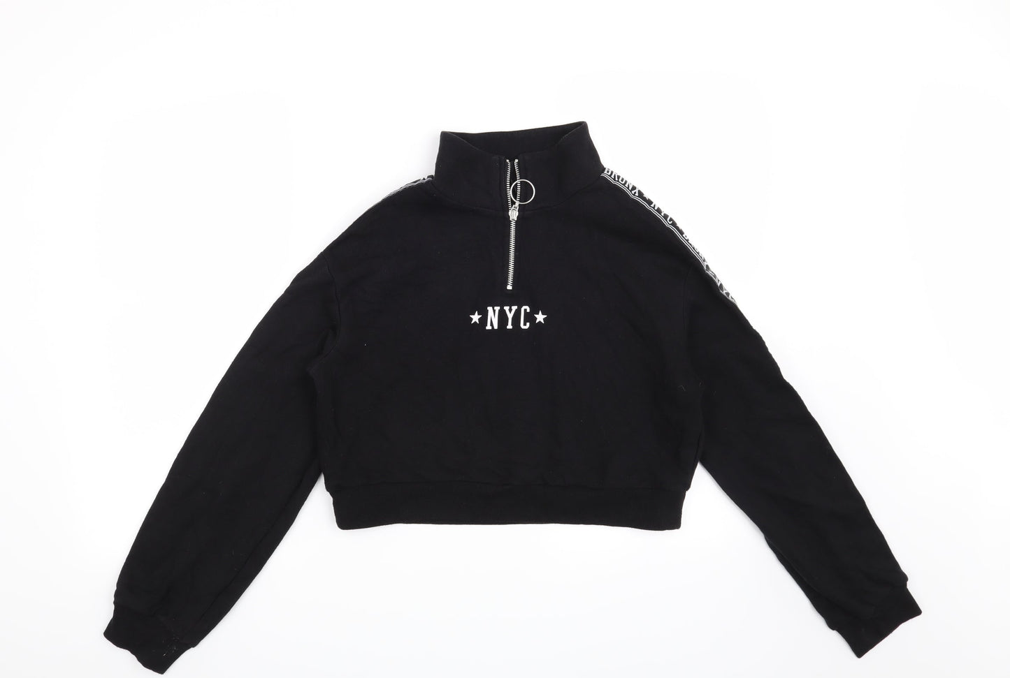 H&M Womens Black   Pullover Sweatshirt Size XS  - NYC