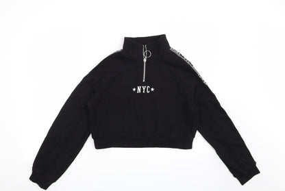 H&M Womens Black   Pullover Sweatshirt Size XS  - NYC