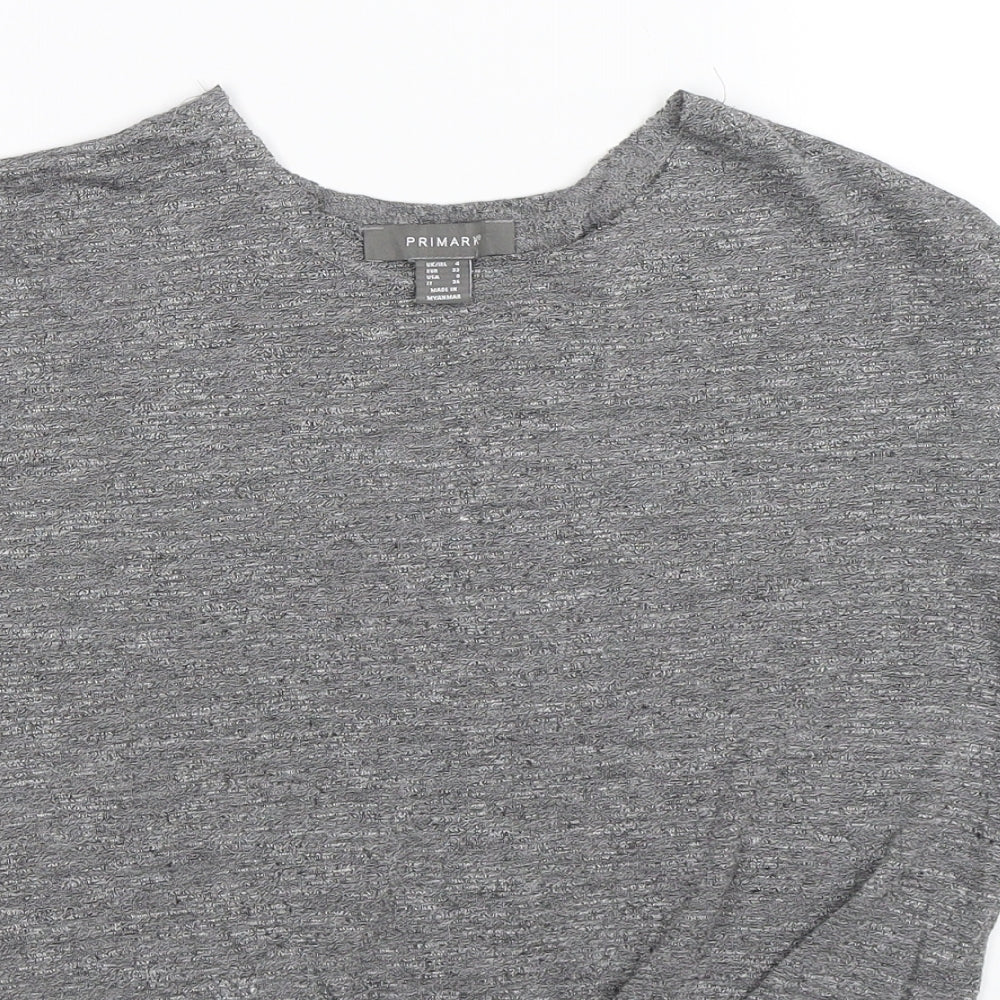 Primark Womens Grey   Basic T-Shirt Size 4