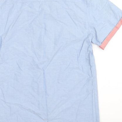 Topman Mens Blue    Button-Up Size S