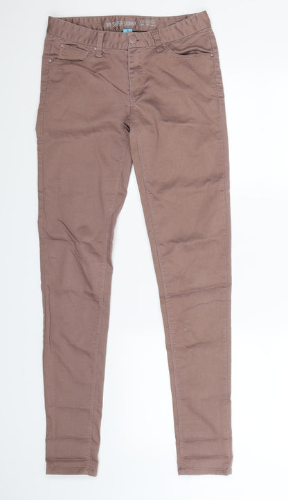 Denim Co Womens Grey  Denim Jegging Jeans Size 8 L30 in