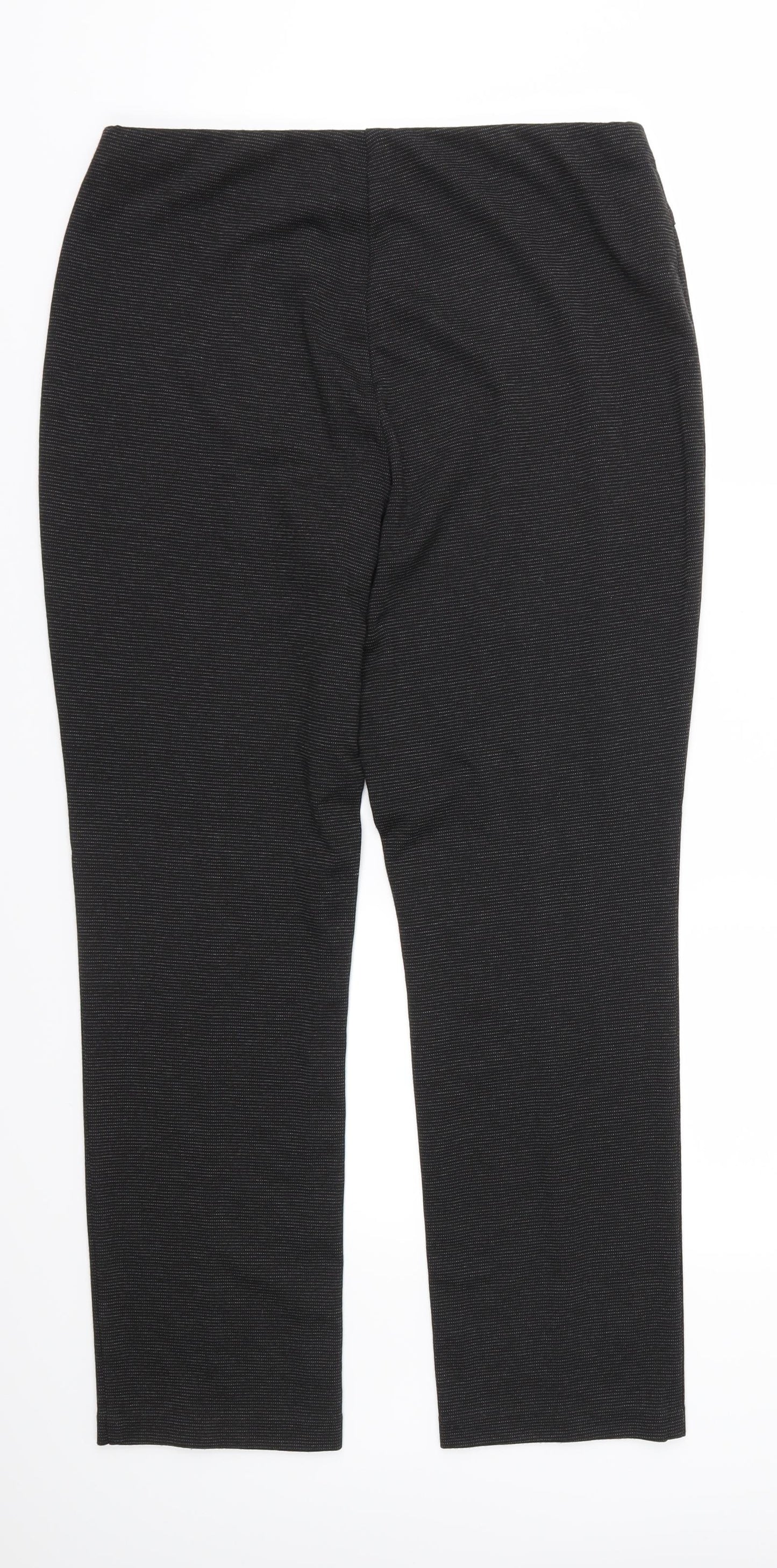 Classic Womens Grey  Jersey Trousers  Size 34 in L27 in